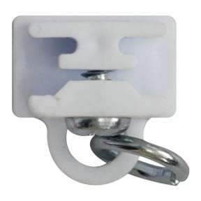 CURTAIN TRACK ACCESSORY-FAMILY END CAPS-WHITE