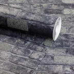 Wallpaper - Bedford Square Brick - Black 3 Wallpaper - Bedford Square Brick - Black - Image 3