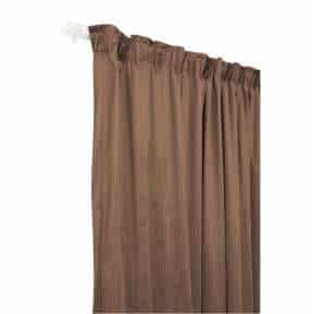 Velvet Fabric Taped Curtain-coffee - Image 4