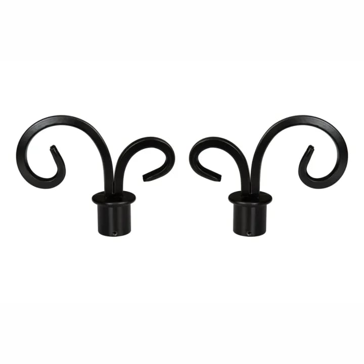 CURTAIN POLE FINIALS-22MM GOTHIC SCROLL FINIAL