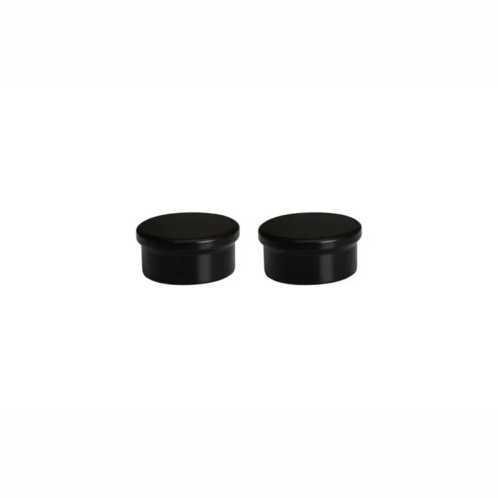 28mm Gypsy Curtain Pole End Cap Finials - Black