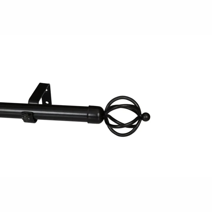 Promotions 199 CURTAIN POLE-28MM GYPSEY SINGLE POLE SET-BASKET FINIAL