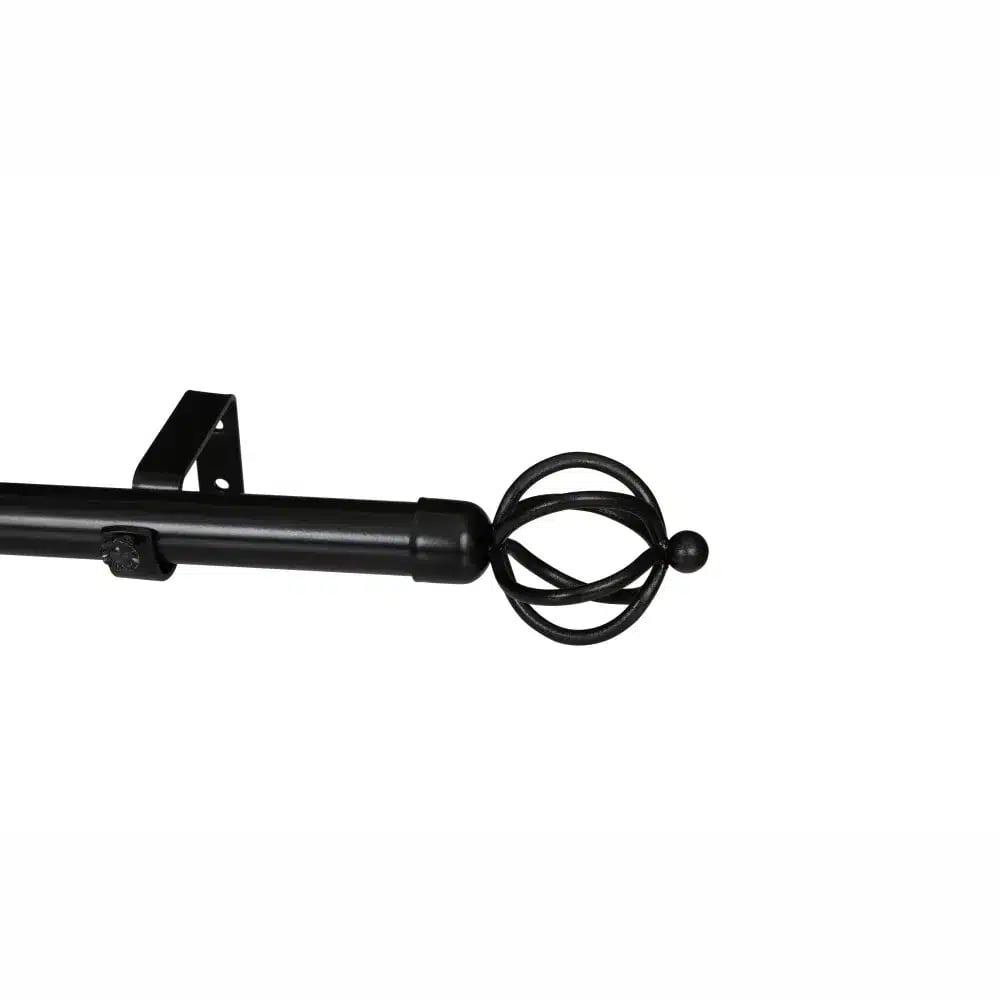 CURTAIN POLE-28MM GYPSEY SINGLE POLE SET-BASKET FINIAL