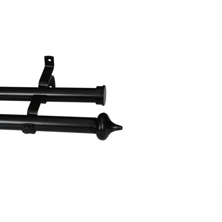 Promotions 223 CURTAIN POLE-28MM GYPSEY DOUBLE POLE SET-TEARDROP FINIALS