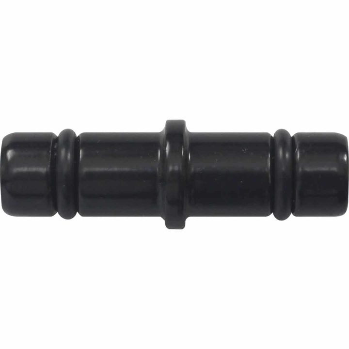 22mm Gothic Curtain Pole Centre Joiner - Black