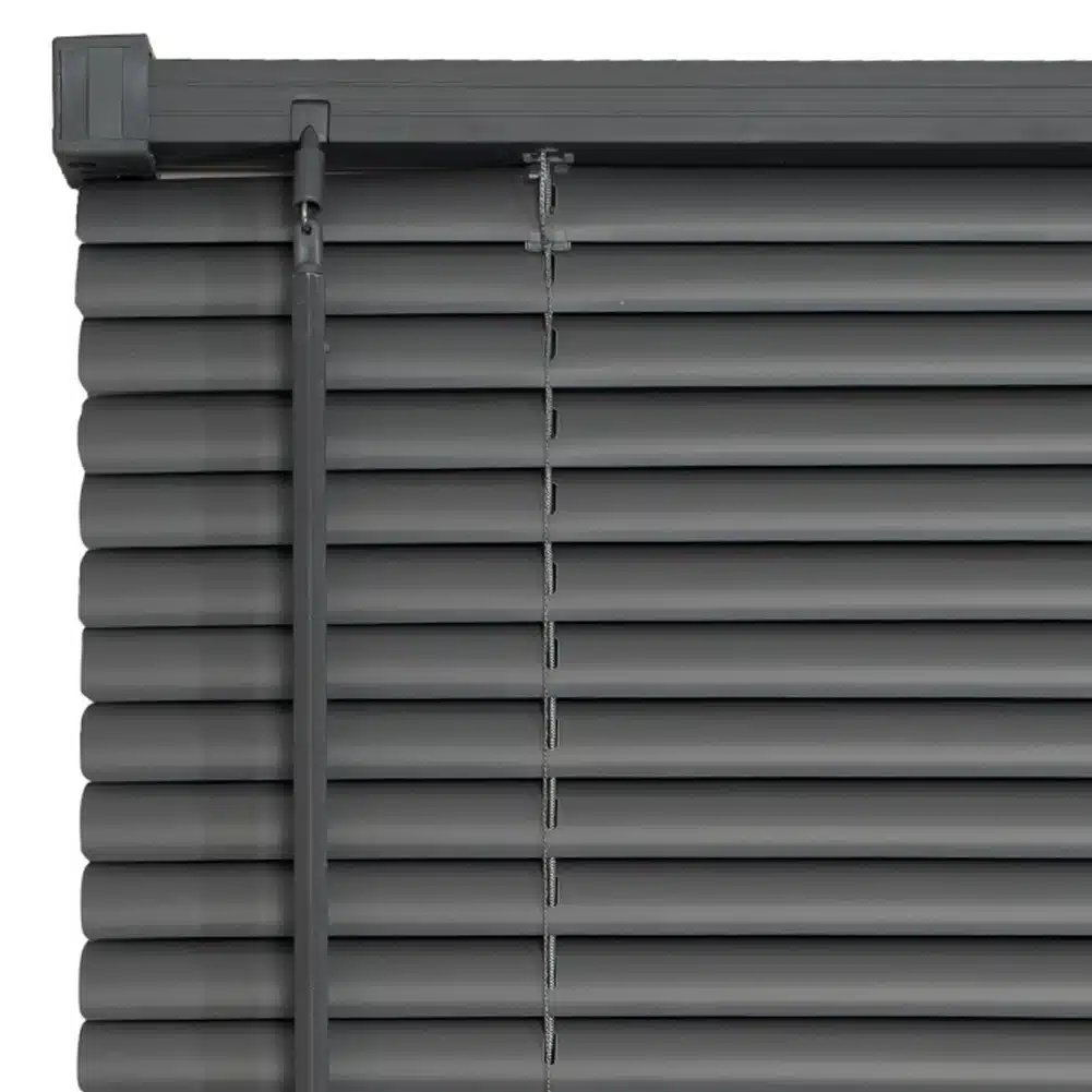 25mm PVC Venetian Blind - Dark Grey 4 25mm PVC Venetian Blind - Dark Grey - Image 4