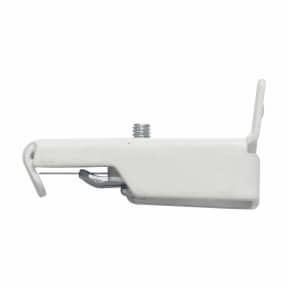 CSINGLE CURTAIN TRACK BRACKET-RACER BRACKETS-WHITE