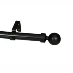32mm Elements Single Pole Set Ball Finial-Black