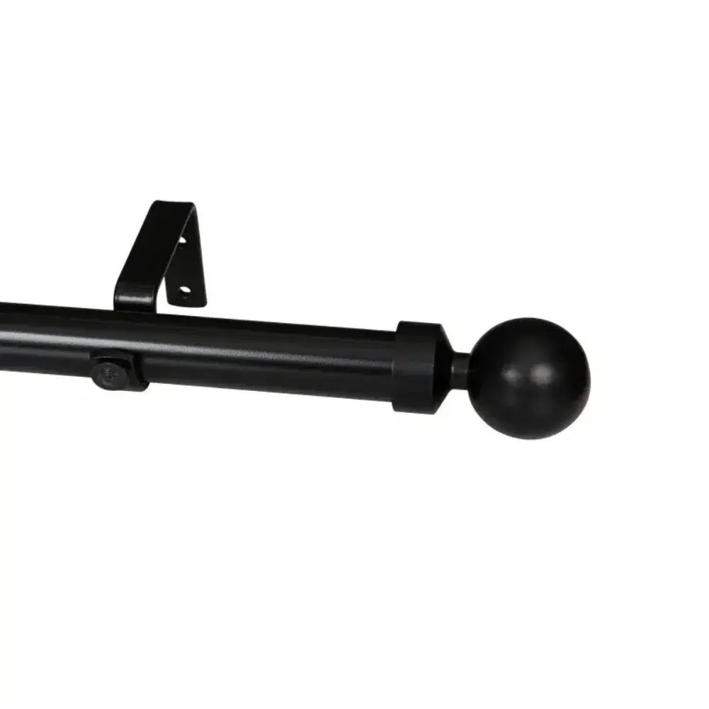 32mm Elements Single Pole Set Ball Finial-Black