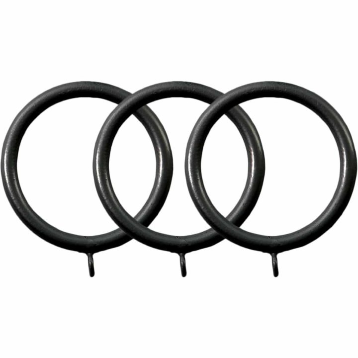 32mm Elements Curtain Rings 50mm Black