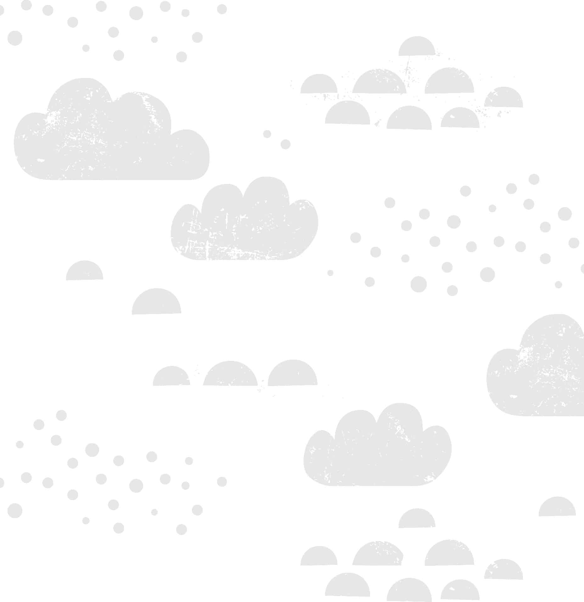 Kids Wallpaper - Cloudy Sky - Grey 1 Kids Wallpaper - Cloudy Sky - Grey