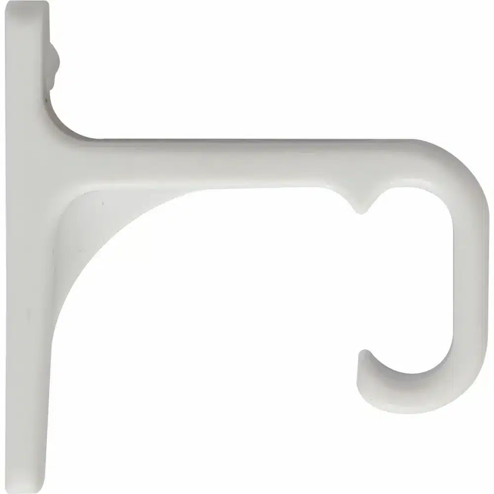C-track Single Plastic Brackets - White 1 C-track Single Plastic Brackets - White