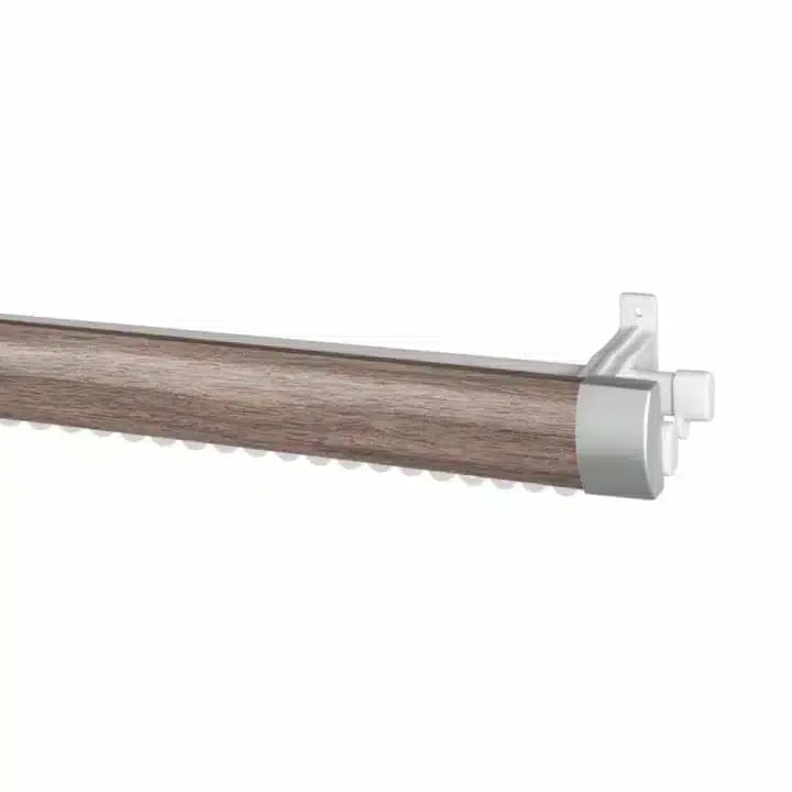 40MM PELMET POLE-CURTAIN TRACK WITH PELMET POLE-MONSOON GREY
