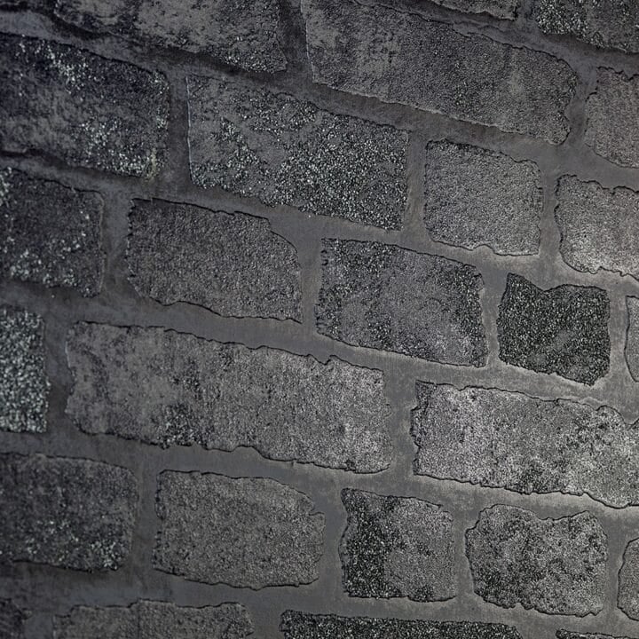 Current Promotions 26 Wallpaper - Bedford Square Brick - Black
