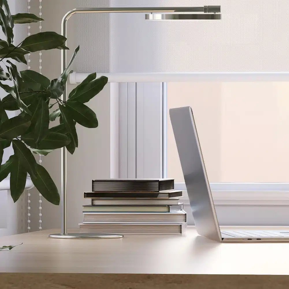 Sheer Fabric Roller Blind - White - Image 2