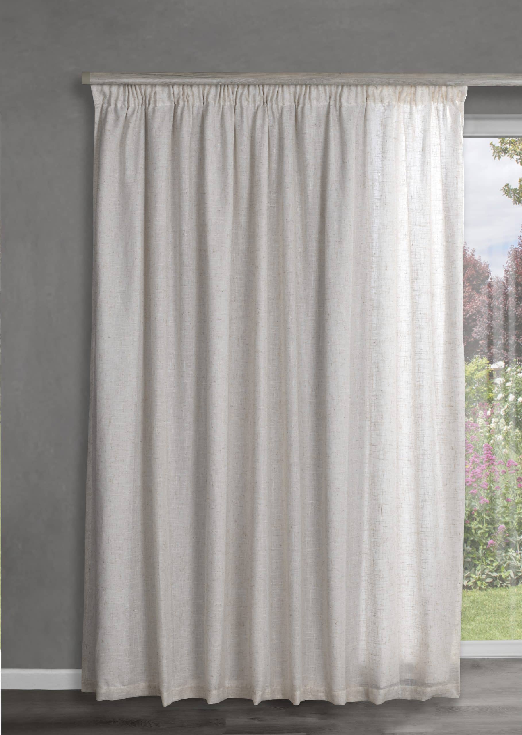 Stuart Graham Symphony - Taped Curtains 1 STUART GRAHAM READY MADE TEXTURED LINEN TAPED CURTAINS-SYMPHONY