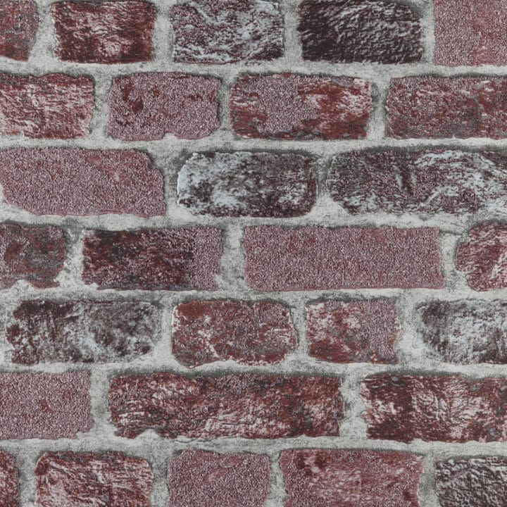 Wallpaper - Baker Street Brick - Red