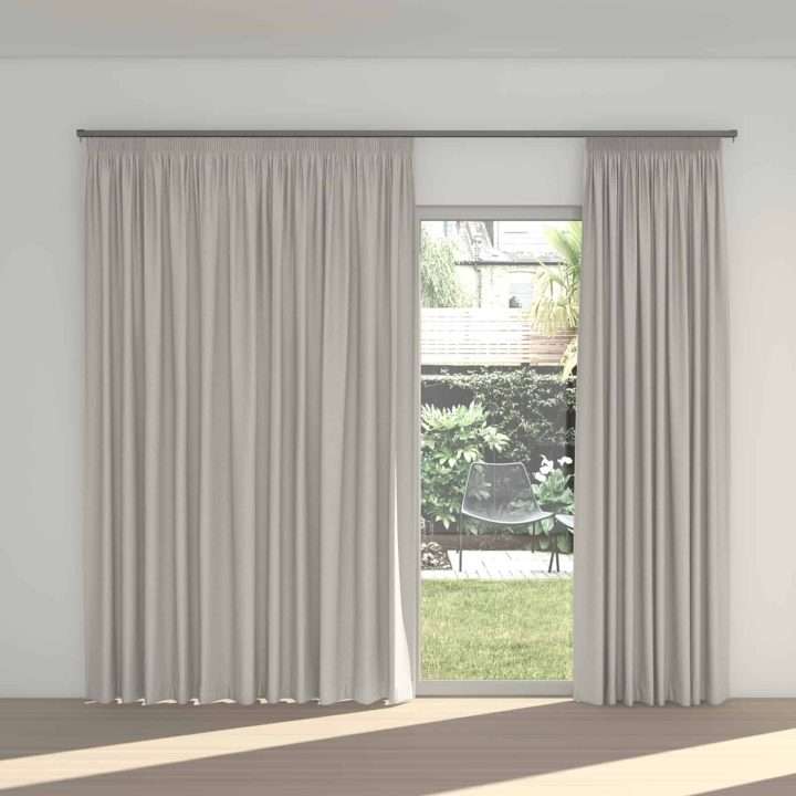 STUART GRAHAM READY MADE POLYESTER TAPED CURTAINS-BLAKE