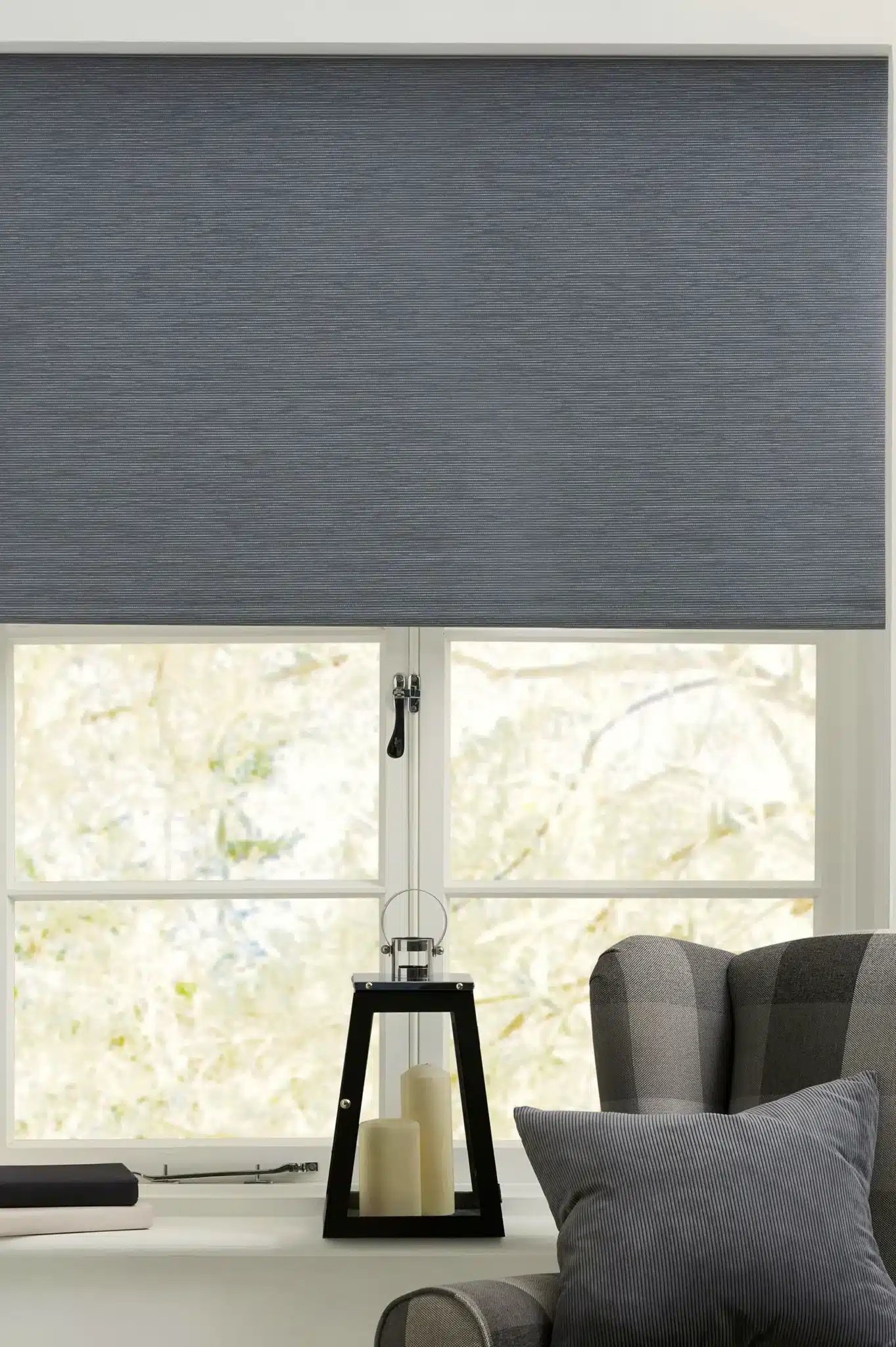 block out roller blind grey scaled