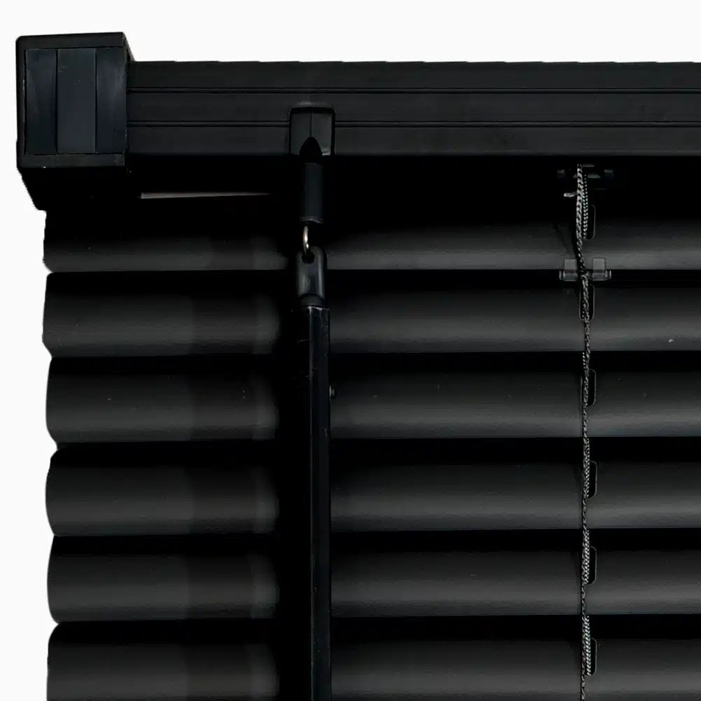 25mm PVC Venetian Blind - Black - Image 5
