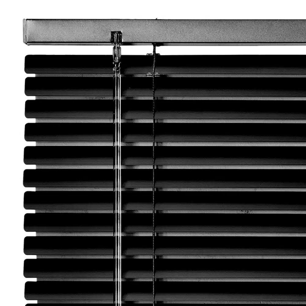25mm Aluminium Venetian Blind - Satin Black 5 25mm Aluminium Venetian Blind - Satin Black - Image 5