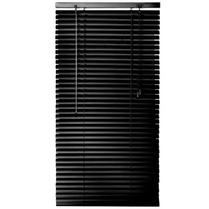 25mm Aluminium Venetian Blind - Satin Black