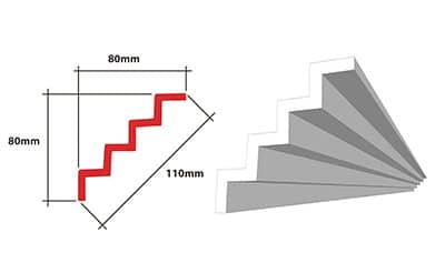 BR03 XPS Cornice - 8m Pack (4 x 2m length) 2 BR03 XPS Cornice - 8m Pack (4 x 2m length) - Image 2
