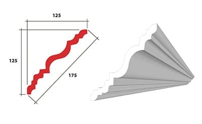 Zebra Cornice - 8m Pack (4 x 2m lengths) 2 Zebra Cornice - 8m Pack (4 x 2m lengths) - Image 2