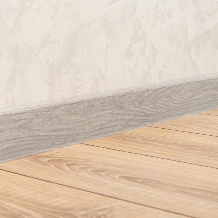 Modular PVC Skirting - 100mm x 2400mm - Greywash