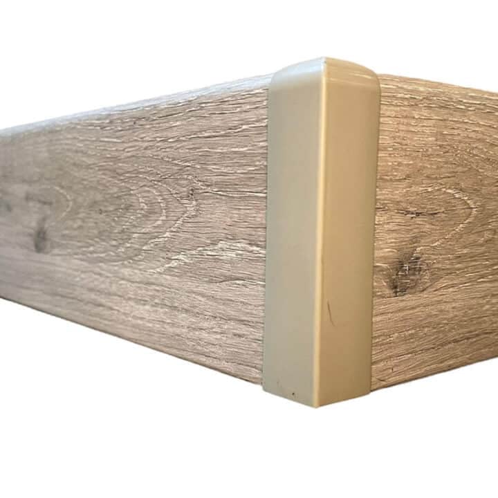 External Corner PVC Skirting Joiner - Daytona Light Oak