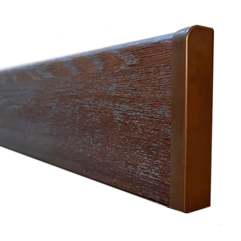 Modular PVC Skirting - 100mm x 2400mm - Oxford Oak - Image 4