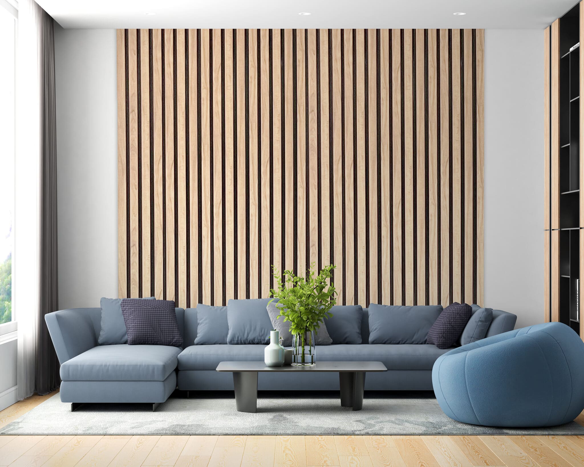Slatted Wall Panel - Birch