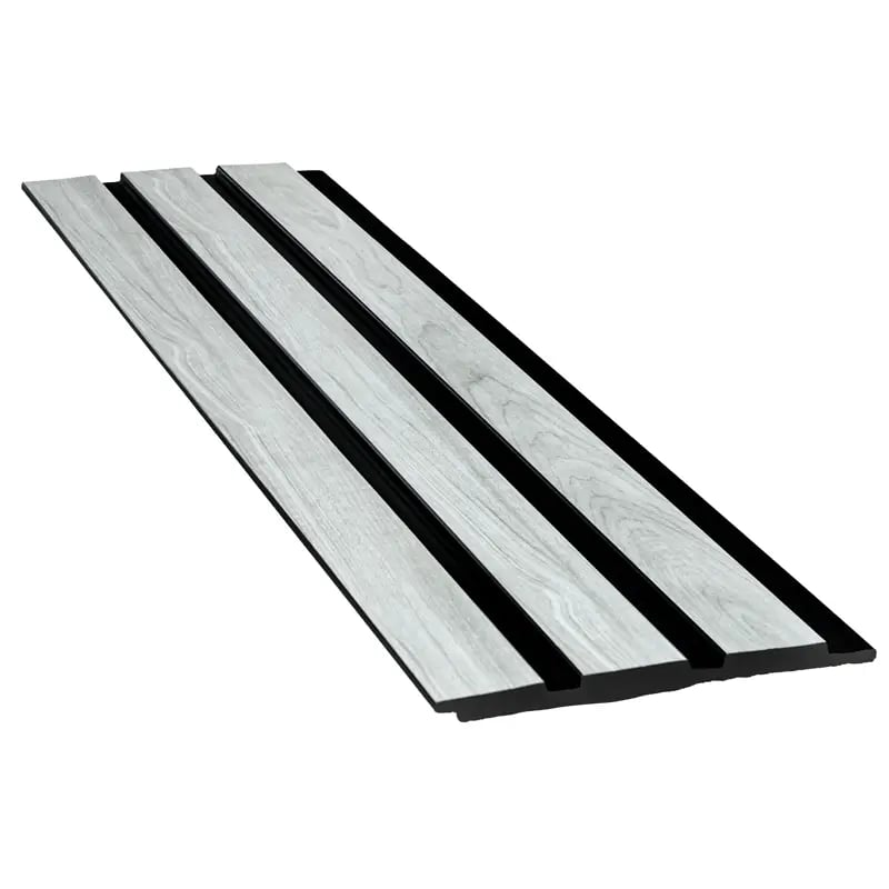 Wide Slatted Wall Panel - Grey - Image 2