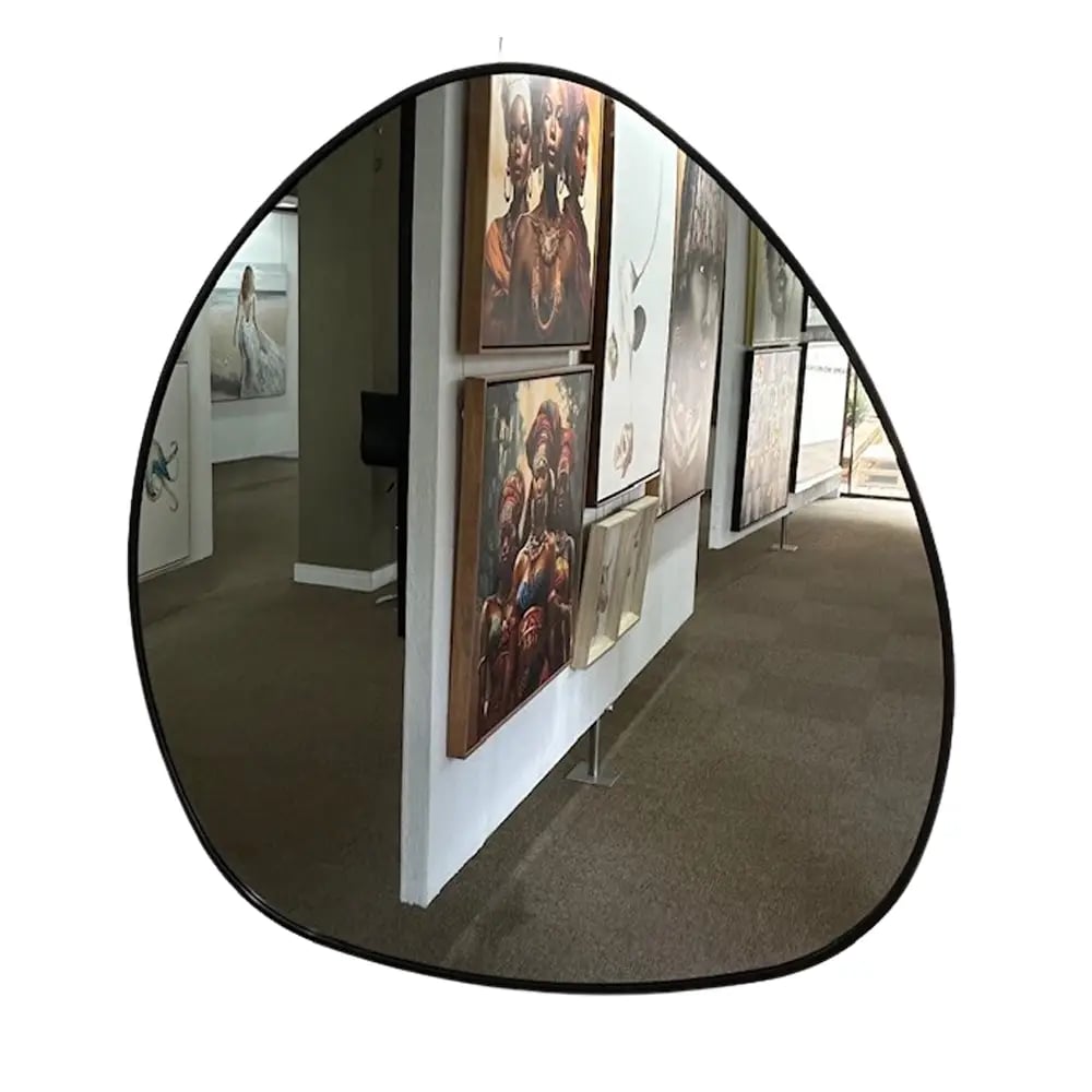 Pebble Framed Aluminium Mirror - 860mm x 860mm