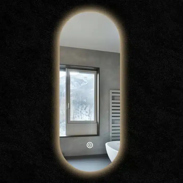 Pill LED Mirror - 500mm x 1000mm