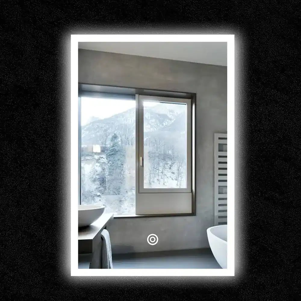 Portrait Rectangle LED Mirror - 500mm x 700mm