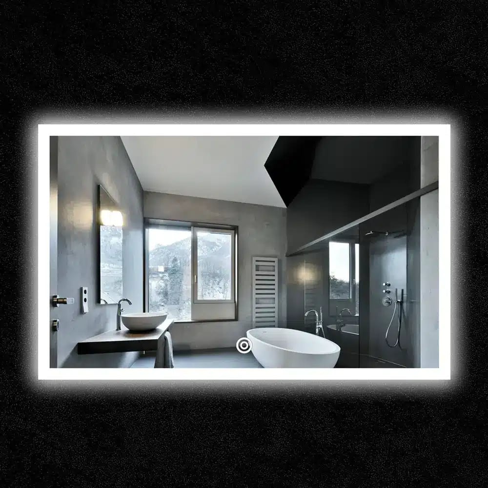 Landscape Rectangle LED Mirror - 1200mm x 800mm 1 LED Mirror