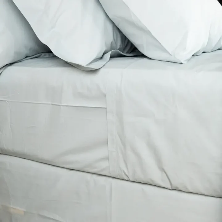 Duck Egg Percale Flat Sheet - 100% cotton