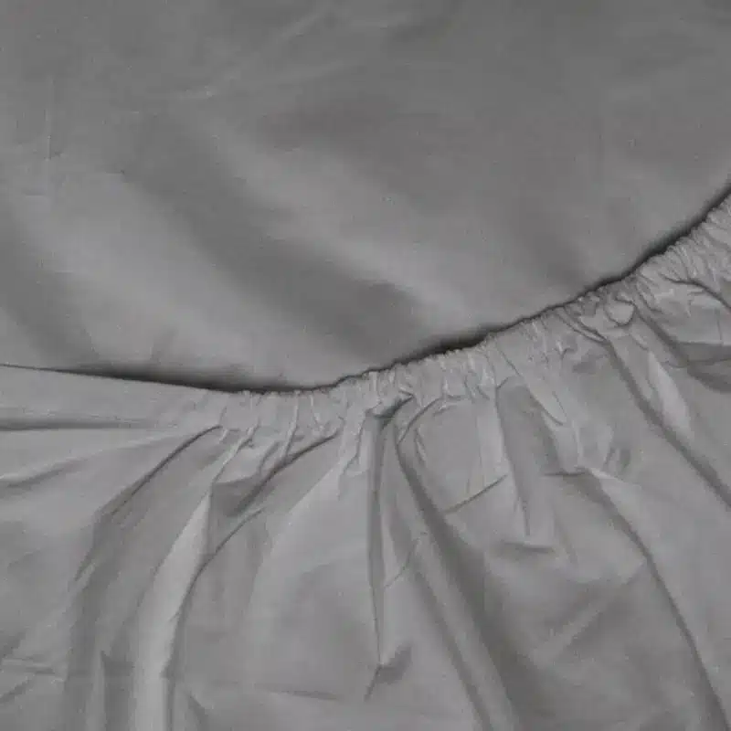 Grey Percale Flat Sheet - 100% cotton