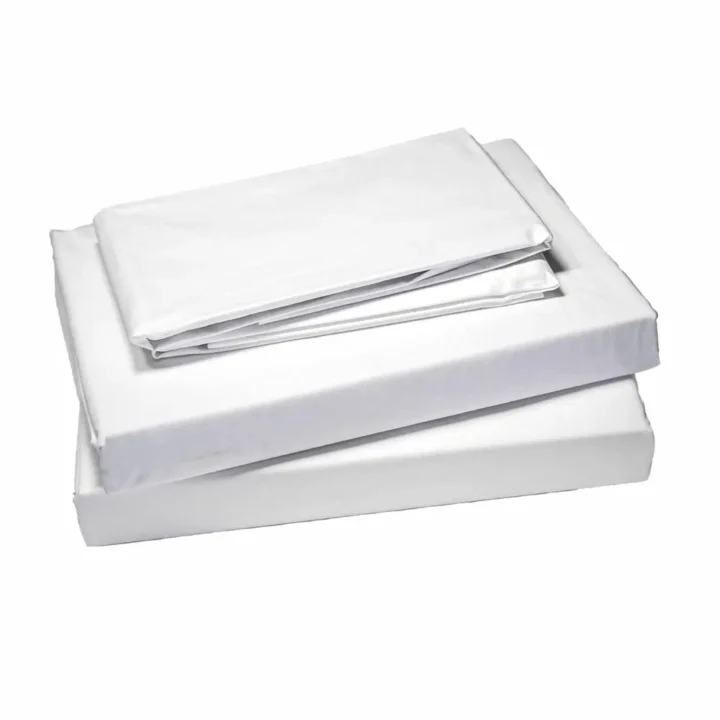 Percale Plain White Duvet Cover - 50/50 Polycotton