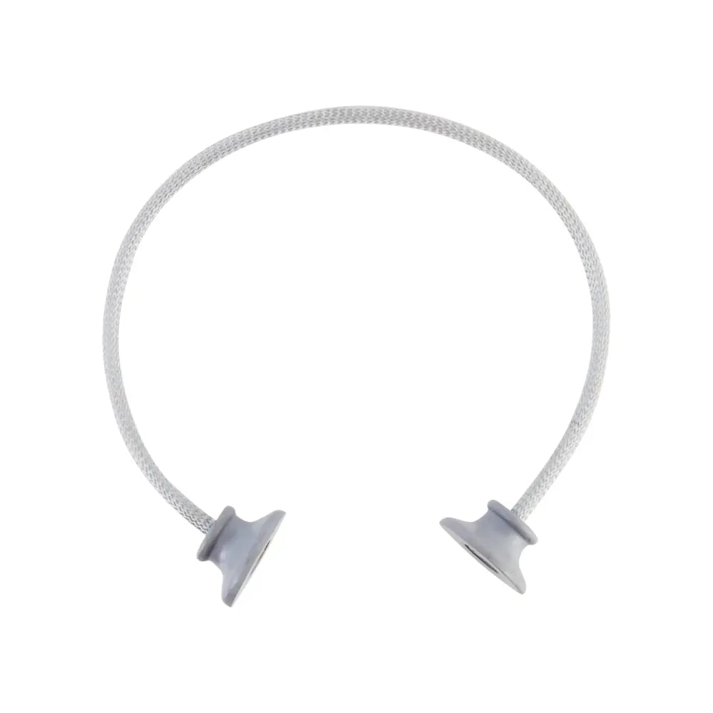 Fabric Rope Tie Back - Silver