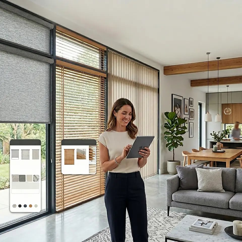 Finishing Touches - Use Our Visualiser Tool To See How Our Blinds WIll Look In Your Home Or Office