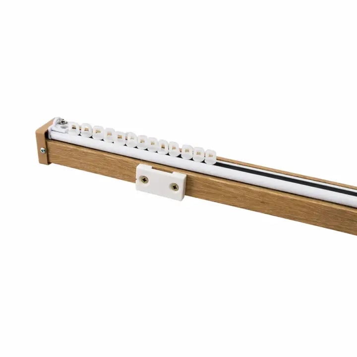 33MM CUBIC PELMET POLE &TRACK OAK