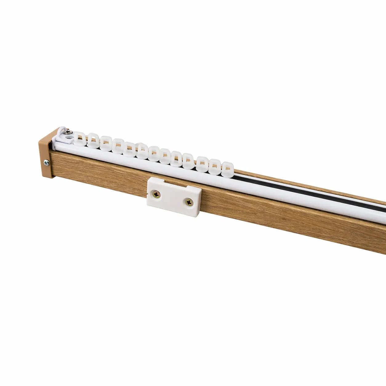 33MM CUBIC PELMET POLE &TRACK OAK