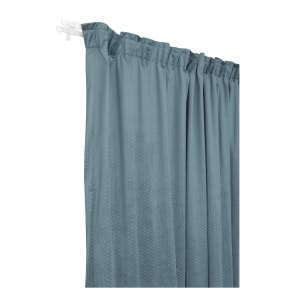 Designer Velvet Taped Curtain -blue - Image 4