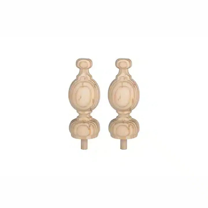 34mm Classic Finials Natural
