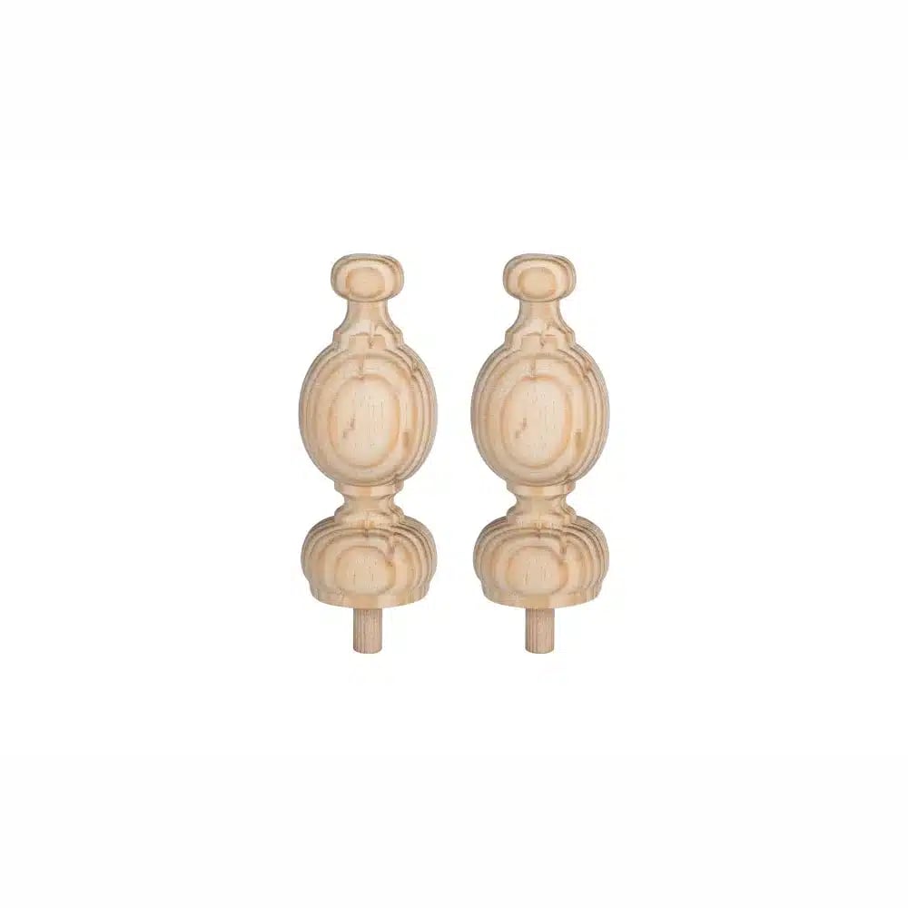 34mm Classic Finials Natural