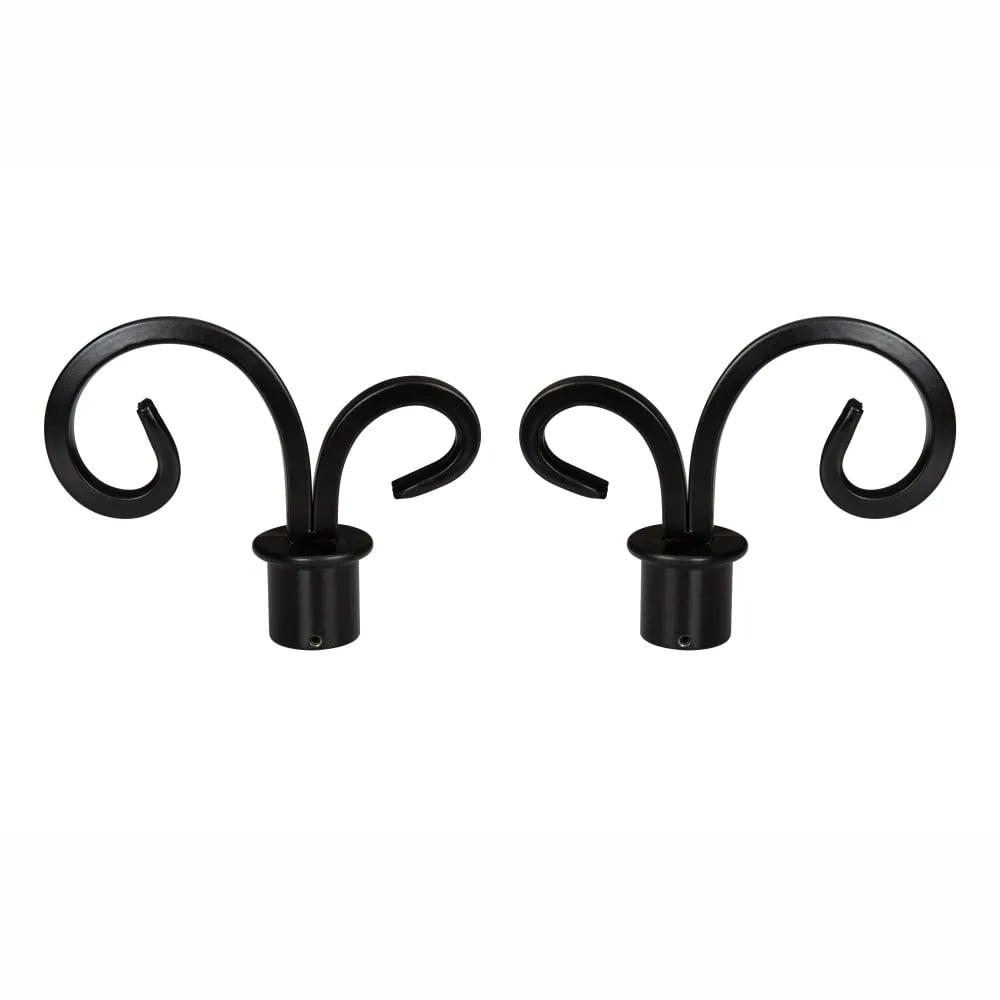 CURTAIN POLE FINIALS-22MM GOTHIC SCROLL FINIAL