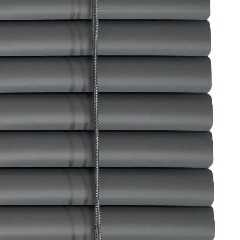 25mm PVC Venetian Blind - Dark Grey 2 25mm PVC Venetian Blind - Dark Grey - Image 2
