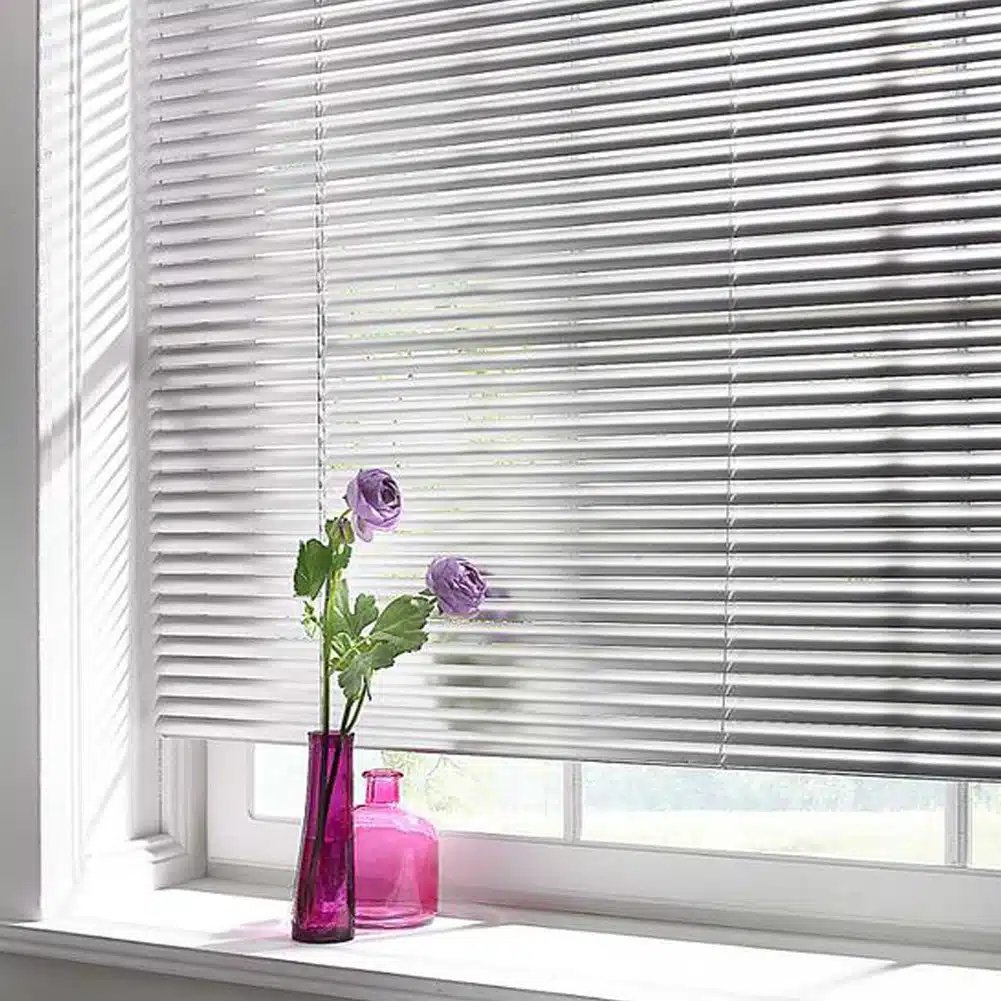 25mm Aluminium Venetian Blind - Silver - Image 4